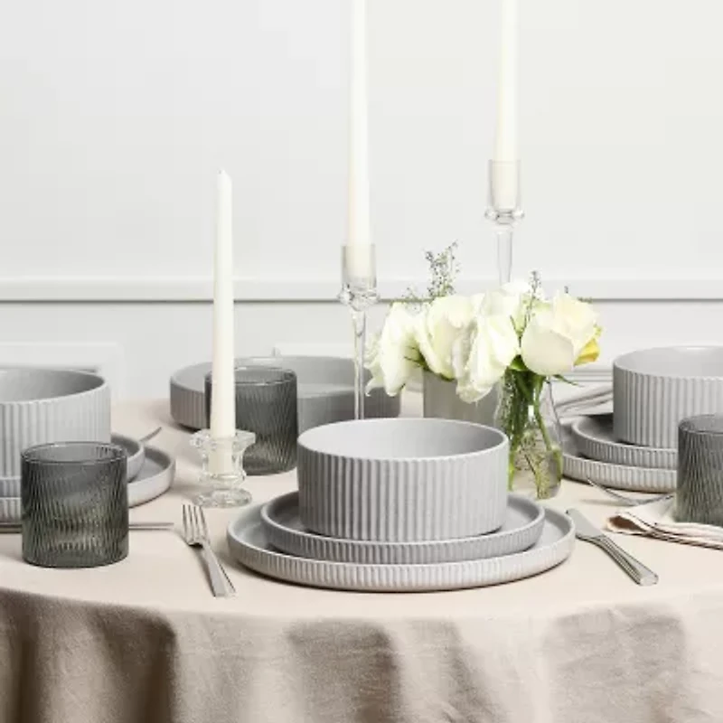 Stone + Lain Haven 8-pc. Stoneware Dinnerware Set