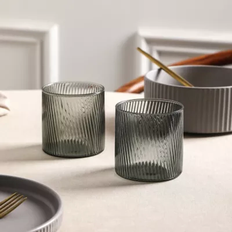 Stone + Lain Haven 8-pc. Stoneware Dinnerware Set