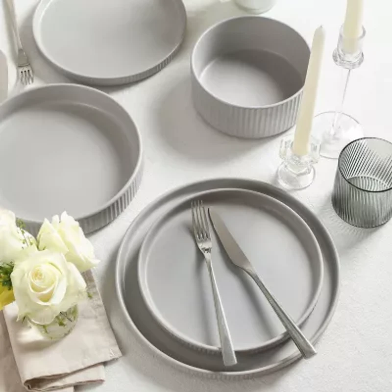 Stone + Lain Haven 8-pc. Stoneware Dinnerware Set
