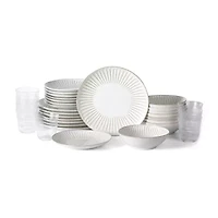 Stone + Lain Linea -pc. Stoneware Dinnerware Set