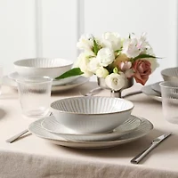 Stone + Lain Linea -pc. Stoneware Dinnerware Set