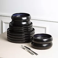 Stone + Lain Lagoon 8-pc. Stoneware Dinnerware Set