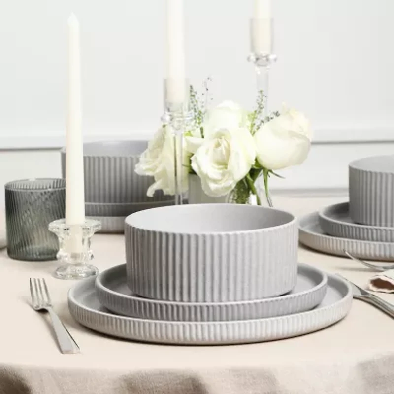 Stone + Lain Haven 4-pc. Stoneware Cereal Bowl