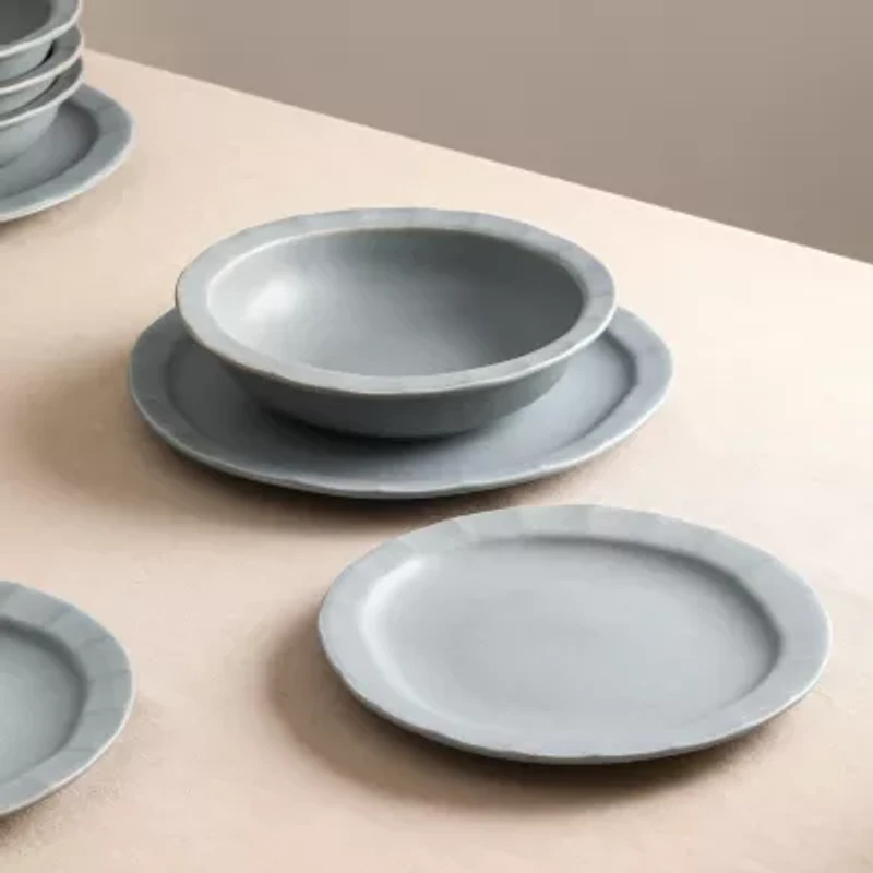 Stone + Lain Oasis 4-pc. Stoneware Dinner Plate
