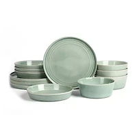 Stone + Lain Claire -pc. Stoneware Dinnerware Set