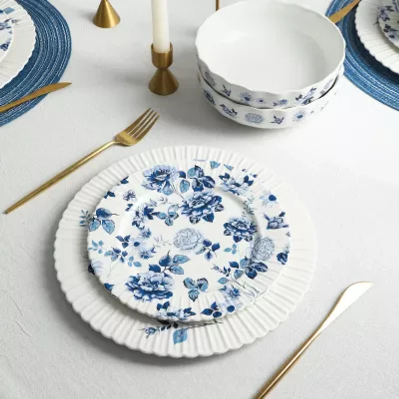 Stone + Lain Fiore 4-pc. Bone China Salad Plate