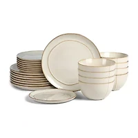 Stone + Lain Infinity 8-pc. Stoneware Dinnerware Set