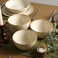 Stone + Lain Infinity 8-pc. Stoneware Dinnerware Set