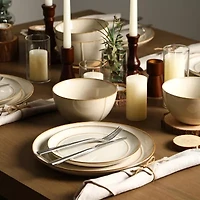 Stone + Lain Infinity 8-pc. Stoneware Dinnerware Set