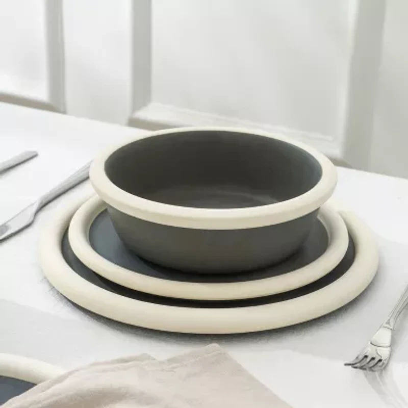 Stone + Lain Capri 4-pc. Stoneware Dinnerware Set
