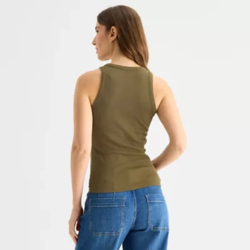 a.n.a Womens High Neck Sleeveless Tank Top