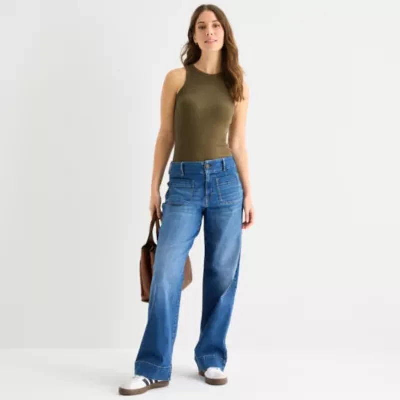 a.n.a Womens High Neck Sleeveless Tank Top