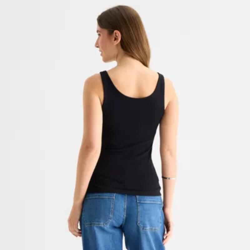 a.n.a Womens U Neck Sleeveless Tank Top