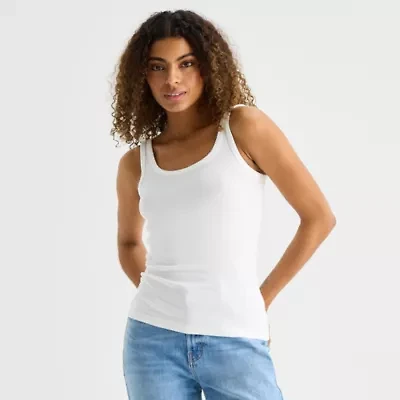 a.n.a Womens U Neck Sleeveless Tank Top