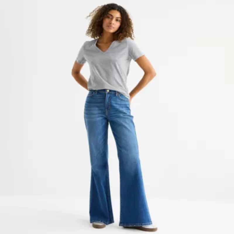 a.n.a Womens V Neck Short Sleeve T-Shirt