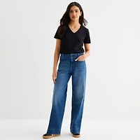 a.n.a Womens V Neck Short Sleeve T-Shirt