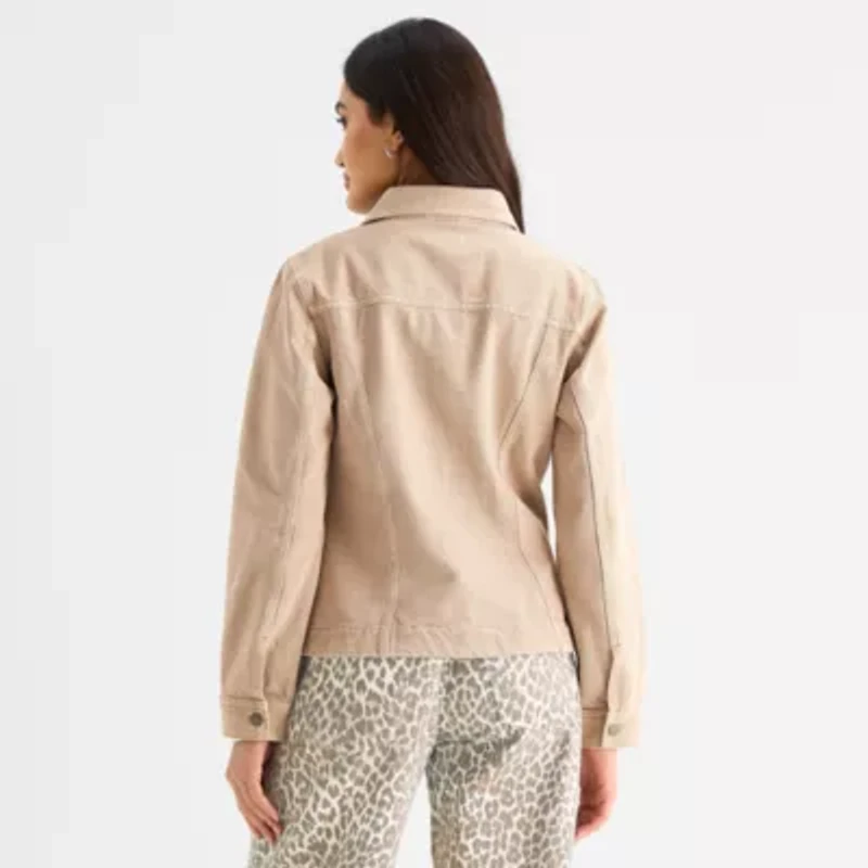 a.n.a Womens Denim Midweight Shirt Jacket