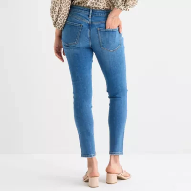 a.n.a Womens Mid Rise Skinny Fit Jean