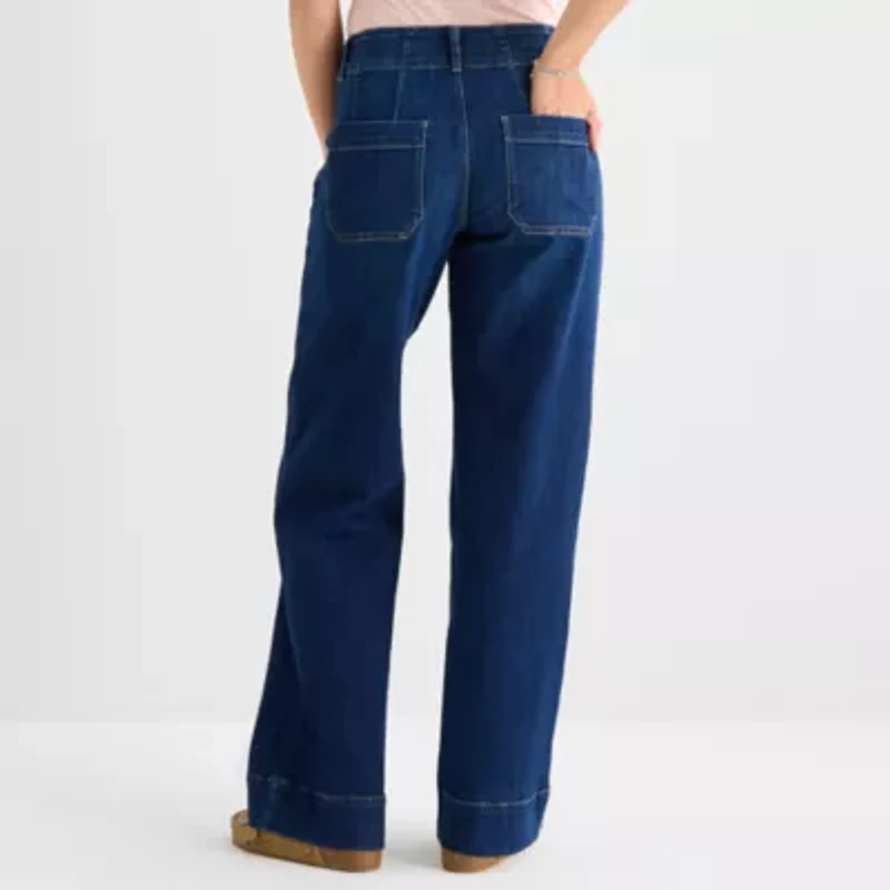a.n.a Womens Highest Rise Wide Leg Jean