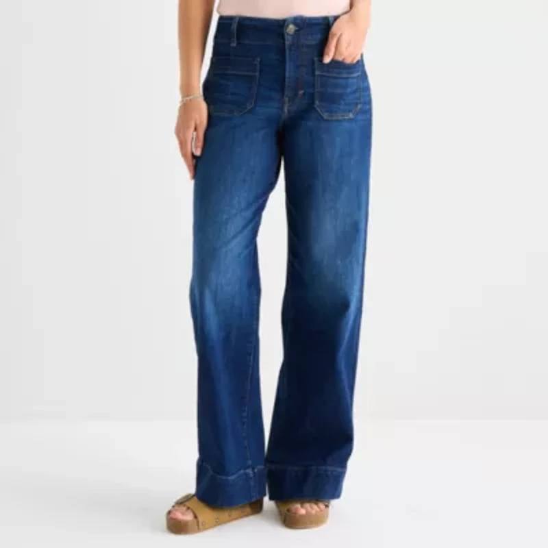 a.n.a Womens Highest Rise Wide Leg Jean