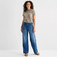 a.n.a Patch Pocket Womens Highest Rise Wide Leg Jean