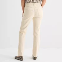 a.n.a Womens High Rise Straight Leg Slim Fit Jean