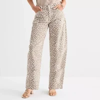 a.n.a Animal Womens Mid Rise Barrel Jean