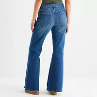 a.n.a Womens Mid Rise Flare Leg Jean