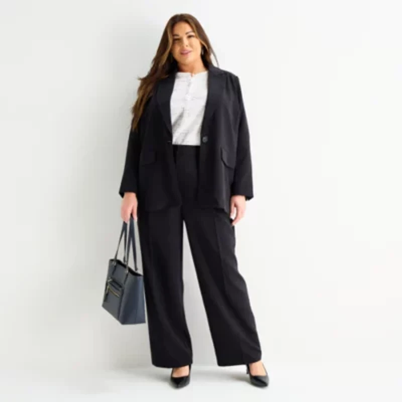 Liz Claiborne Womens Plus Classic Fit Blazer
