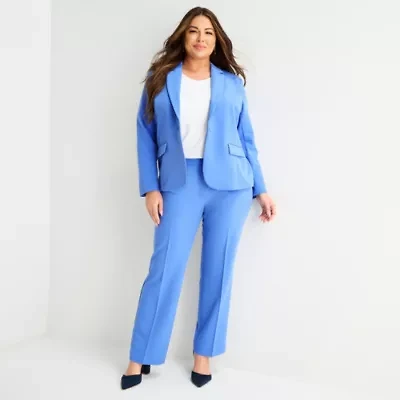 Liz Claiborne Womens Plus Mid Rise Trouser