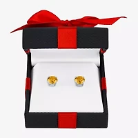 Gemstone Sterling Silver 7mm Stud Earrings