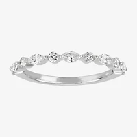 (H-I / Si1-Si2) Womens 1/2 CT. T.W. Lab Grown White Diamond 10K Gold Wedding Band