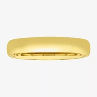 Mens 4MM 14K Gold Over Silver Wedding Band