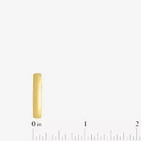 Mens 4MM 14K Gold Over Silver Wedding Band