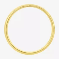 Mens 6MM 14K Gold Over Silver Wedding Band