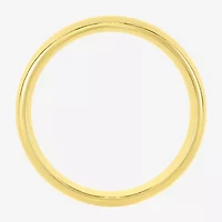 Mens 8MM 14K Gold Over Silver Wedding Band