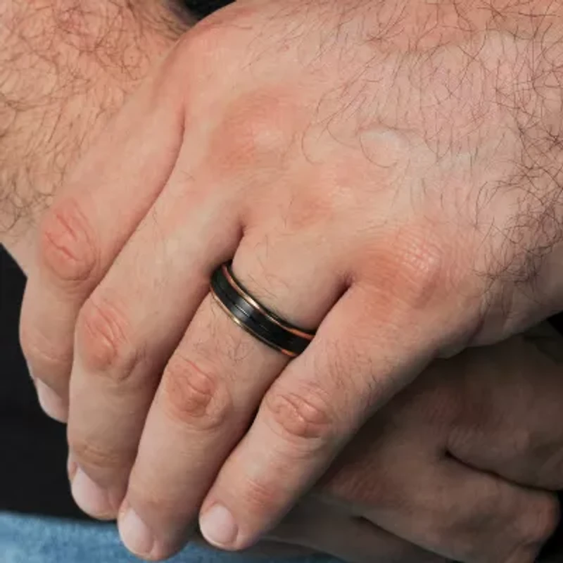 Mens 6MM Tungsten Wedding Band