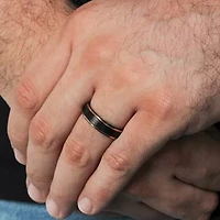 Mens 6MM Tungsten Wedding Band