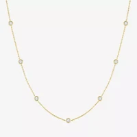 Yes, Please! (G-H, Si2-I1) Womens 1/4 CT. T.W. Lab Grown White Diamond Sterling Silver Round 18 Inch Pendant Necklace