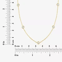 Yes, Please! (G-H, Si2-I1) Womens 1/4 CT. T.W. Lab Grown White Diamond Sterling Silver Round 18 Inch Pendant Necklace