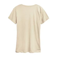 Peanuts Pumpkin Patch Womens Crew Neck Short Sleeve Regular Fit Graphic T-Shirt