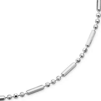 20” Bar & Bead Sterling Silver Chain