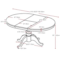 Dillon Extendable Oval Dining Table