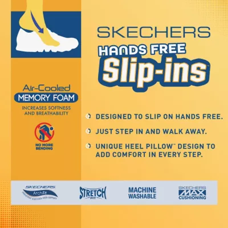 Skechers Hands Free Slip-Ins Breathe Easy Womens Round Closed Toe Slip-On Shoe