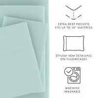 Casual Comfort™ Premium Ultra Soft Microfiber Wrinkle Free 4 Piece Sheet Set or 2 Pillowcases