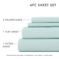 Casual Comfort™ Premium Ultra Soft Microfiber Wrinkle Free 4 Piece Sheet Set or 2 Pillowcases