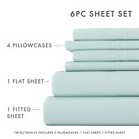 Casual Comfort™ Premium Ultra Soft Microfiber Wrinkle Free 6 Piece Sheet Set