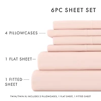 Casual Comfort™ Premium Ultra Soft Microfiber Wrinkle Free 6 Piece Sheet Set