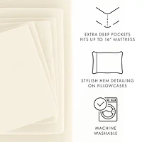 Casual Comfort™ Premium Ultra Soft Microfiber Wrinkle Free 6 Piece Sheet Set