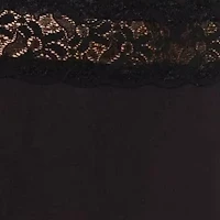 Underscore Rainbow Stretch Satin Lace Trim Control Briefs